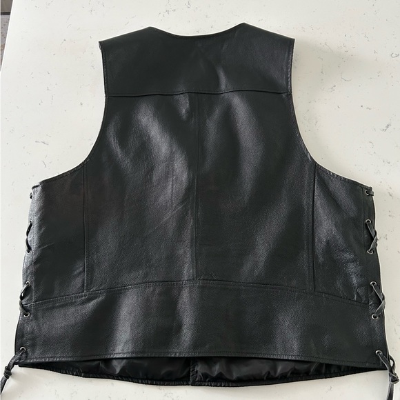 Genuine Leather Harley Davidson Vest - Picture 5 of 7